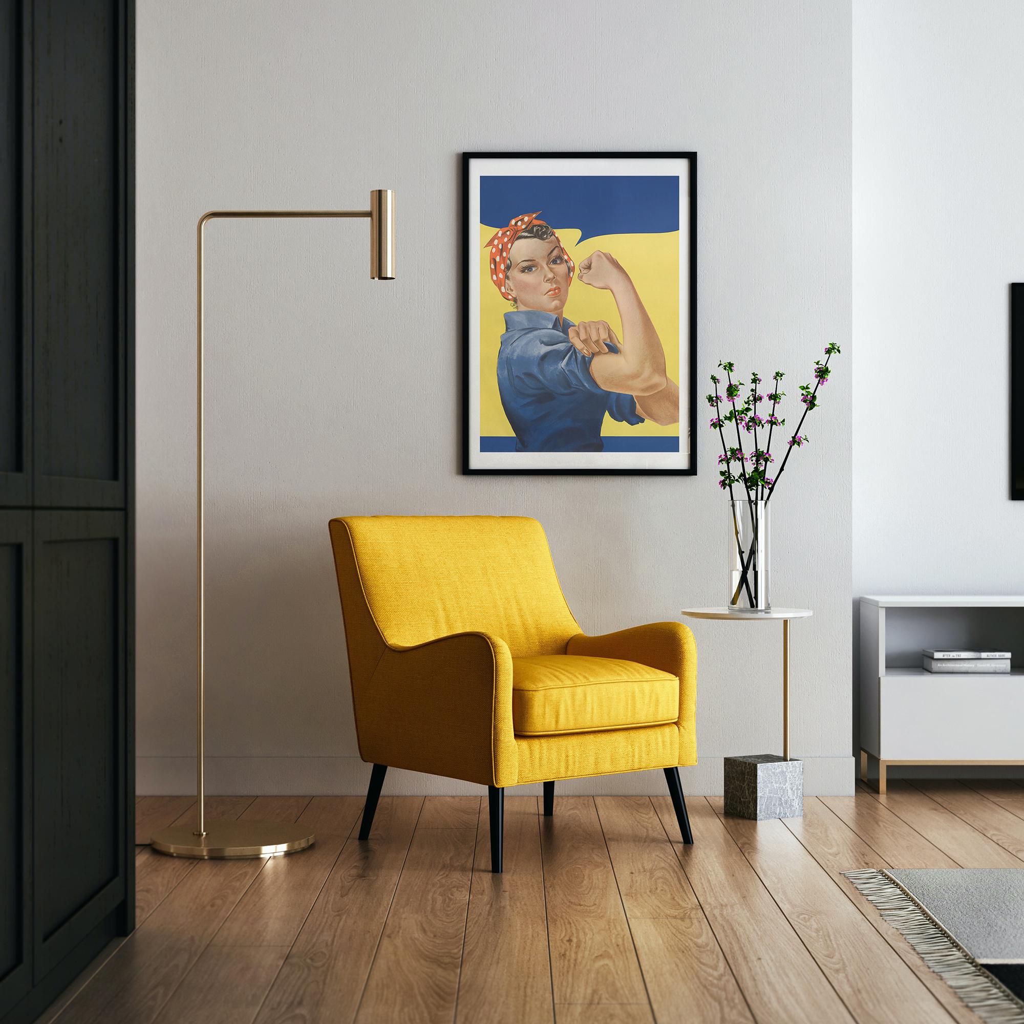 Empowering Vintage-Style Framed Poster - Museum-Quality Matte Paper, Solid Wood Frame, Perfect for Inspiring Home & Office Decor