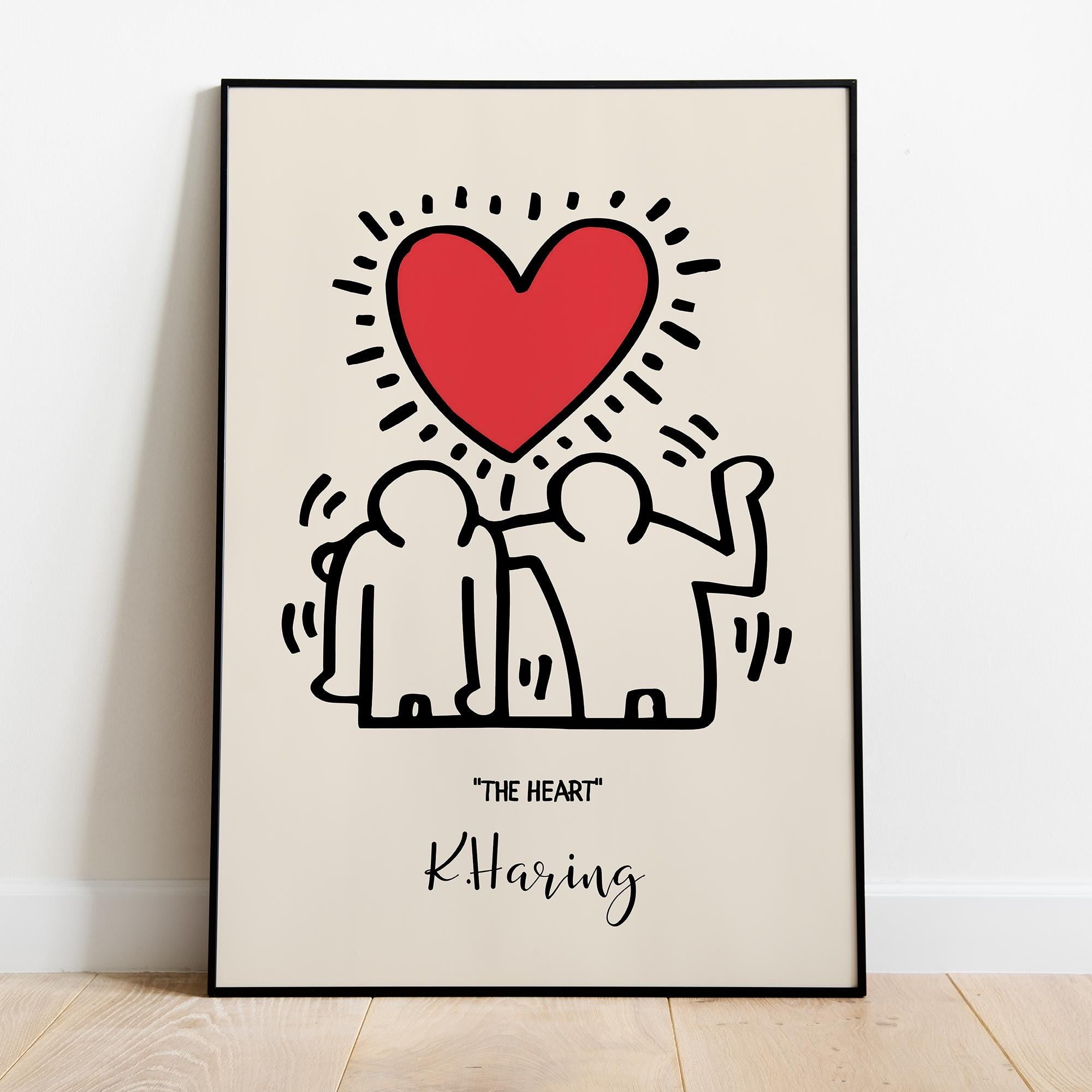 Heart-Themed Framed Poster - Museum-Quality Matte Paper, FSC Certified Sustainable Pine Frame, Shatterproof Plexiglass, 15 Sizes