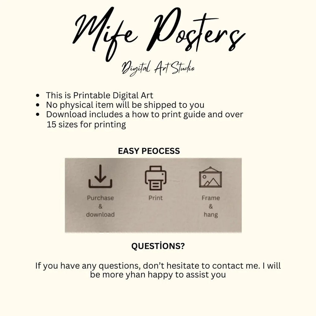 Arizona Cowboy Digital Print | Western Wall Art | Instant Download | Guitar & Cactus Art | Rustic Desert Decor | High-Quality PDF