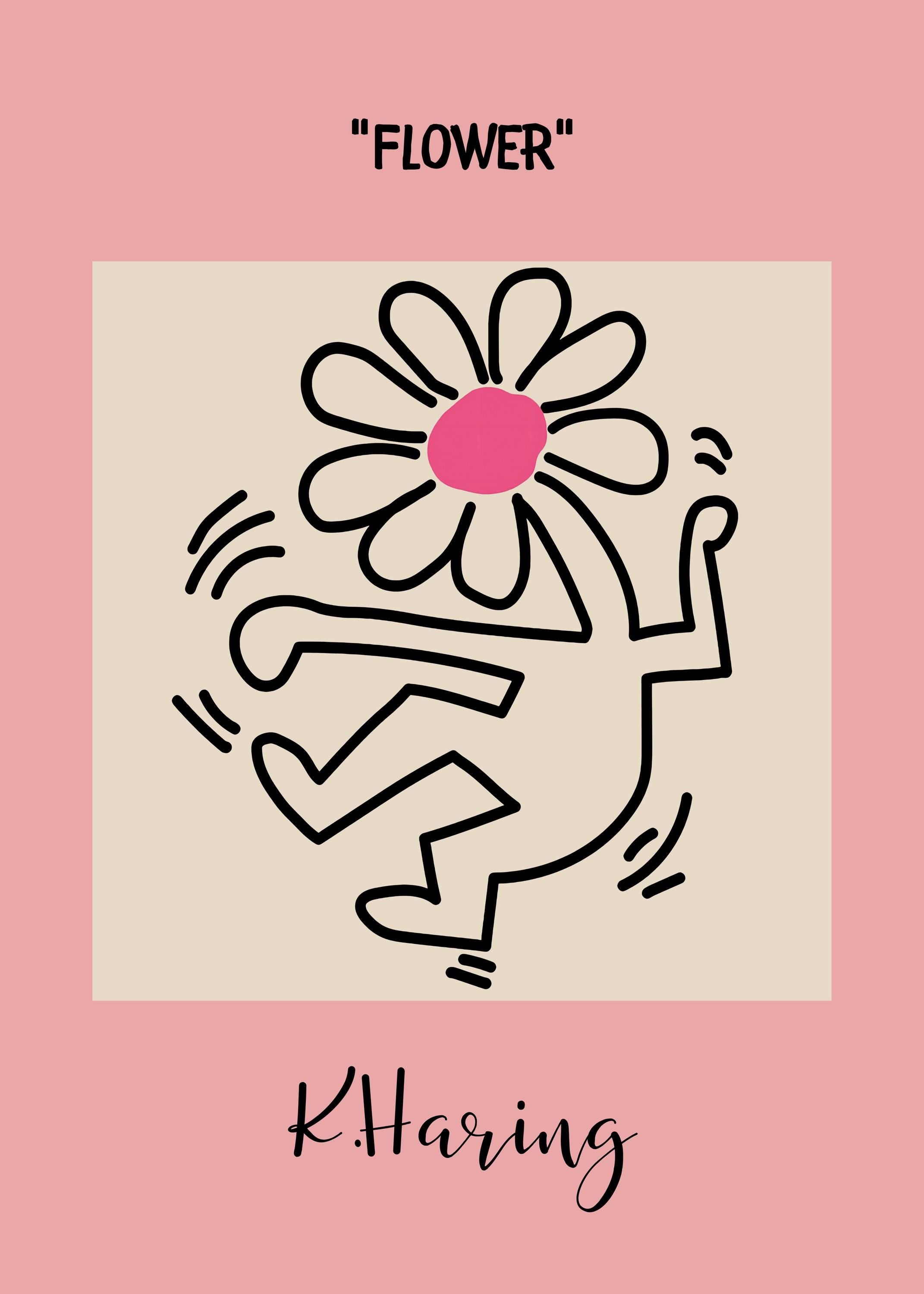 Flower Poster with Durable Wood Frame | Museum-Quality Paper, Ready to Hang | Modern Art Decor for Home or Office
