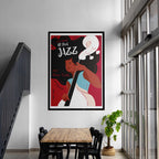1983 New York Jazz Festival Poster - Premium Quality, FSC Certified Paper, Solid Pine Frame, Ready to Hang - Perfect for Jazz Lovers!