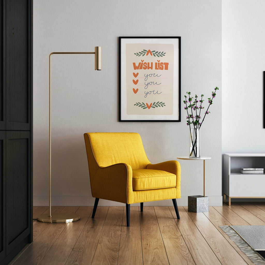Wishlist Poster with Premium Wooden Frame - Museum-Quality Paper, Ready-to-Hang, Sustainable & Luxurious Home Décor Wall Art