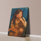 Custom Pet Portrait: Cartoon Style Dog or Cat Art - Poster, Framed, or Canvas