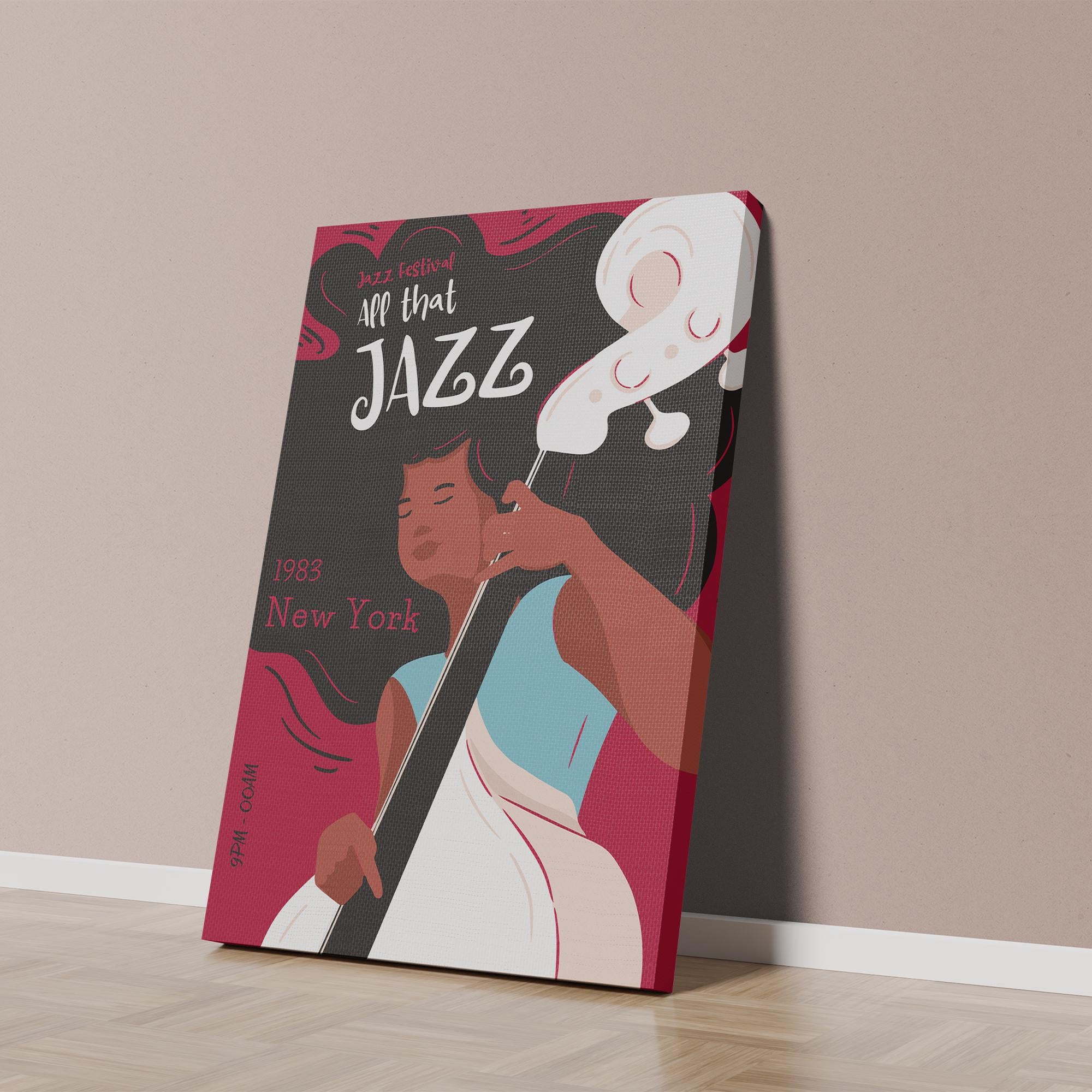 1983 New York Jazz Festival Poster - Premium Quality, FSC Certified Paper, Solid Pine Frame, Ready to Hang - Perfect for Jazz Lovers!