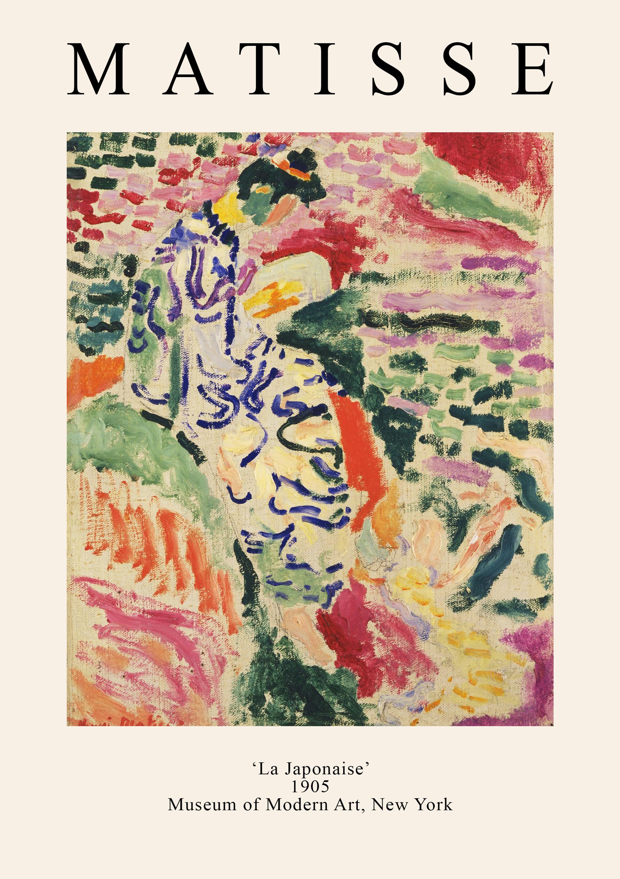 Matisse 'La Japonaise' Poster - Premium Framed Wall Art, Museum-Quality Print, Sustainable Paper, Available in Multiple Sizes & Colors