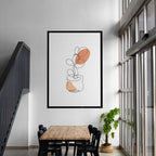 Minimalist Line Art Botanical Print – Abstract Plant Drawing, Modern Boho Wall Art, Scandinavian Home Decor, Neutral Aesthetic Poster