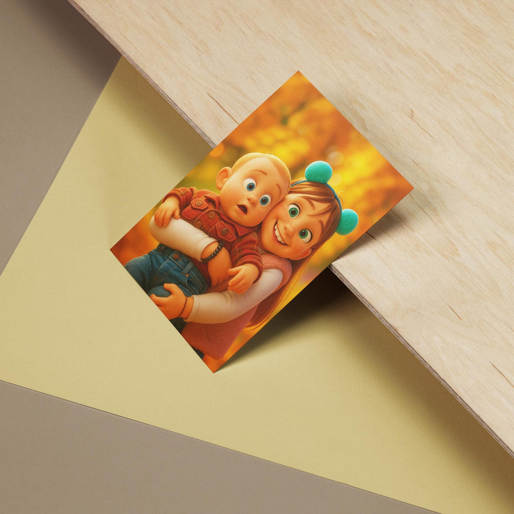 Custom Baby Cartoon Portrait: Personalized Nursery Wall Art