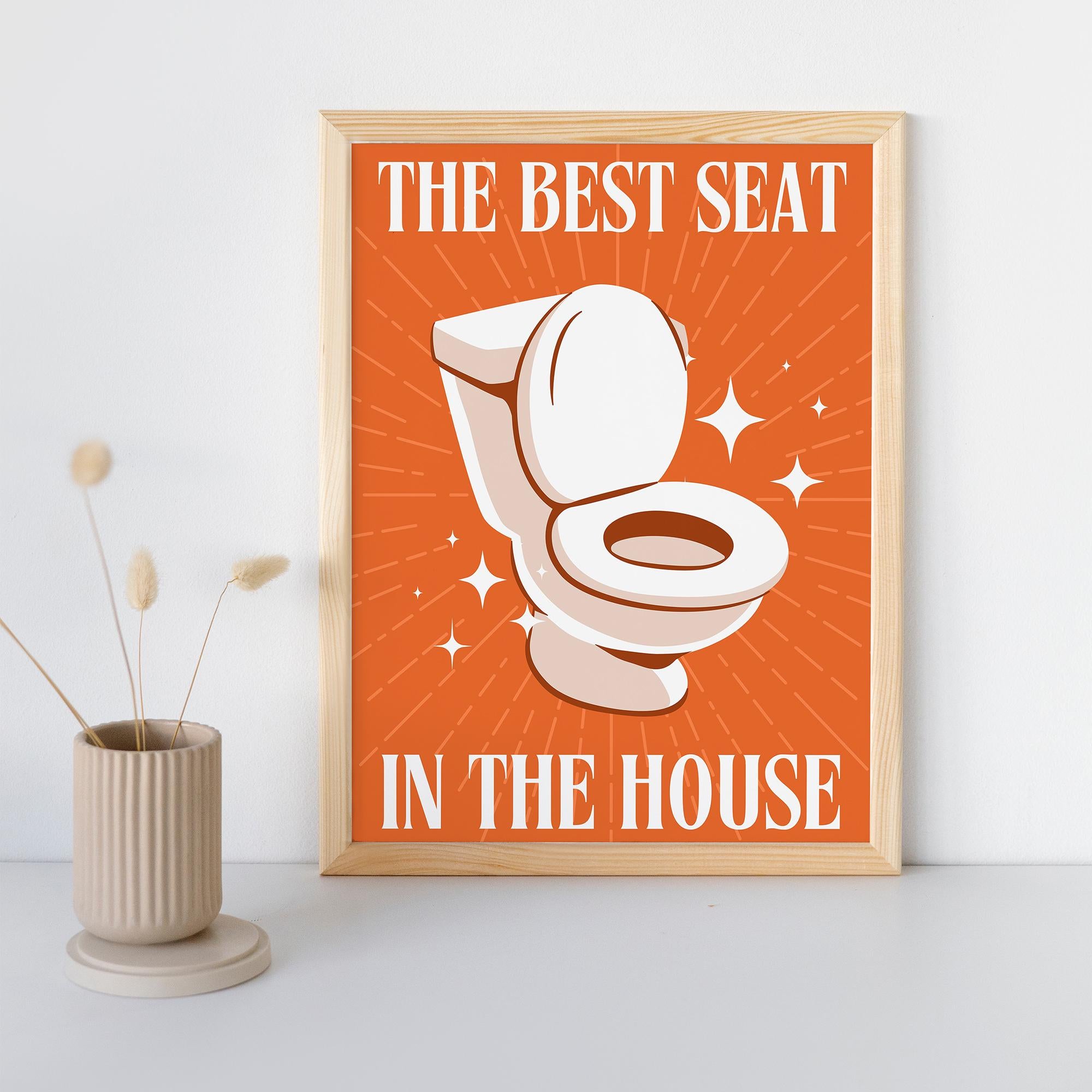 The Best Seat in the House Poster – Premium Museum-Quality Print, Framed Artwork with Sustainable Materials for Home Decor