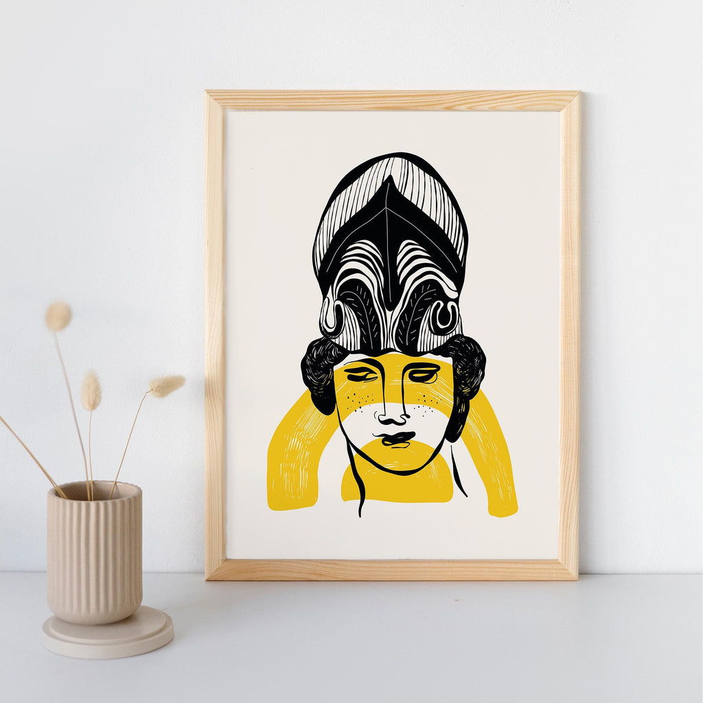 Modern Athena Art Print - Premium Framed Poster, Museum-Quality Paper, Sustainable Materials, Ready-to-Hang - Perfect Wall Decor