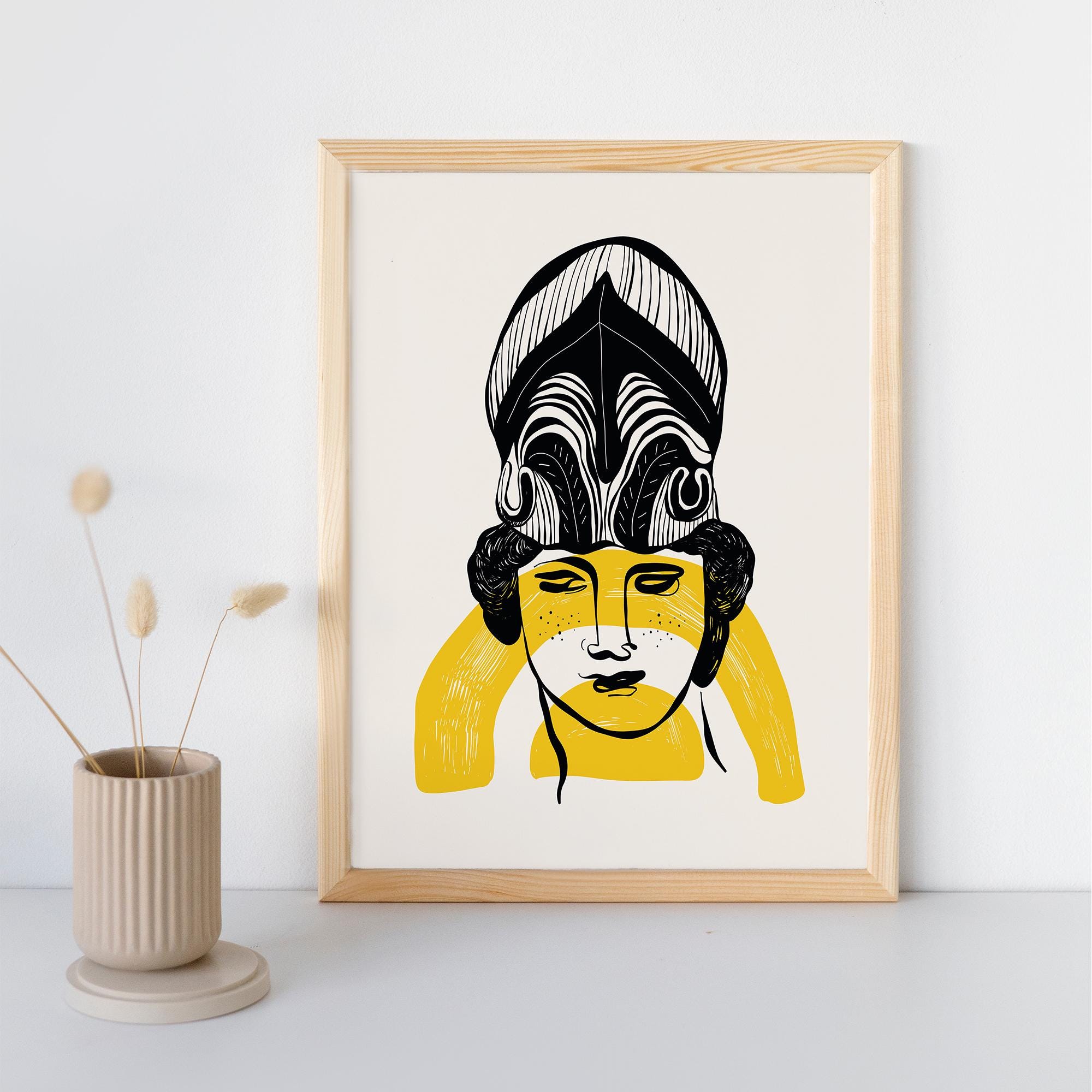 Modern Athena Art Print - Premium Framed Poster, Museum-Quality Paper, Sustainable Materials, Ready-to-Hang - Perfect Wall Decor