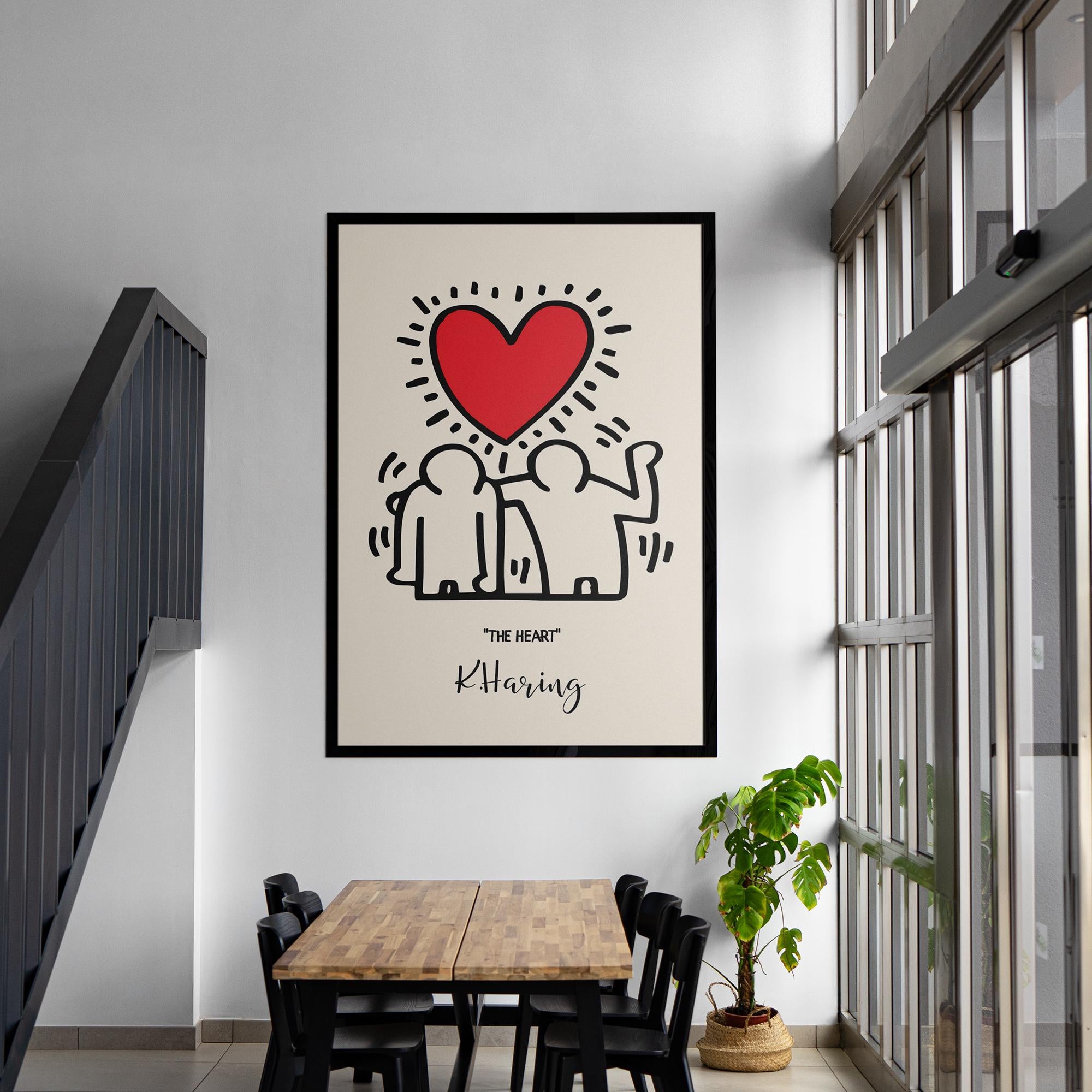 Heart-Themed Framed Poster - Museum-Quality Matte Paper, FSC Certified Sustainable Pine Frame, Shatterproof Plexiglass, 15 Sizes