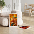 Custom Baby Cartoon Portrait: Personalized Nursery Wall Art