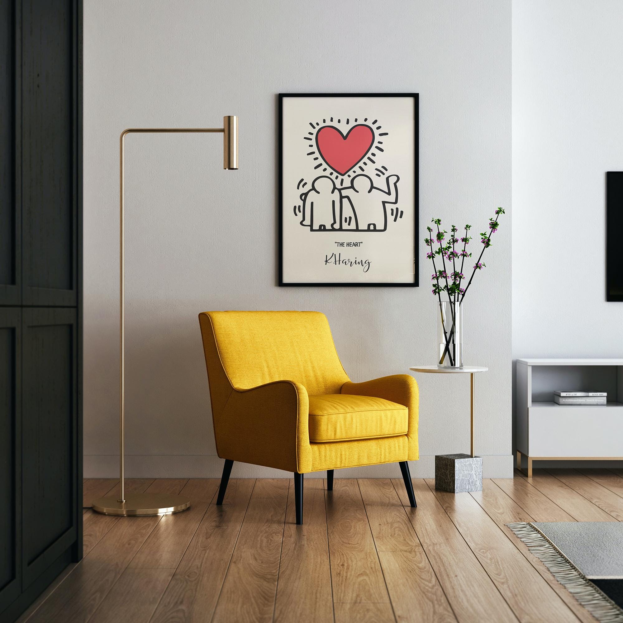 Heart-Themed Framed Poster - Museum-Quality Matte Paper, FSC Certified Sustainable Pine Frame, Shatterproof Plexiglass, 15 Sizes