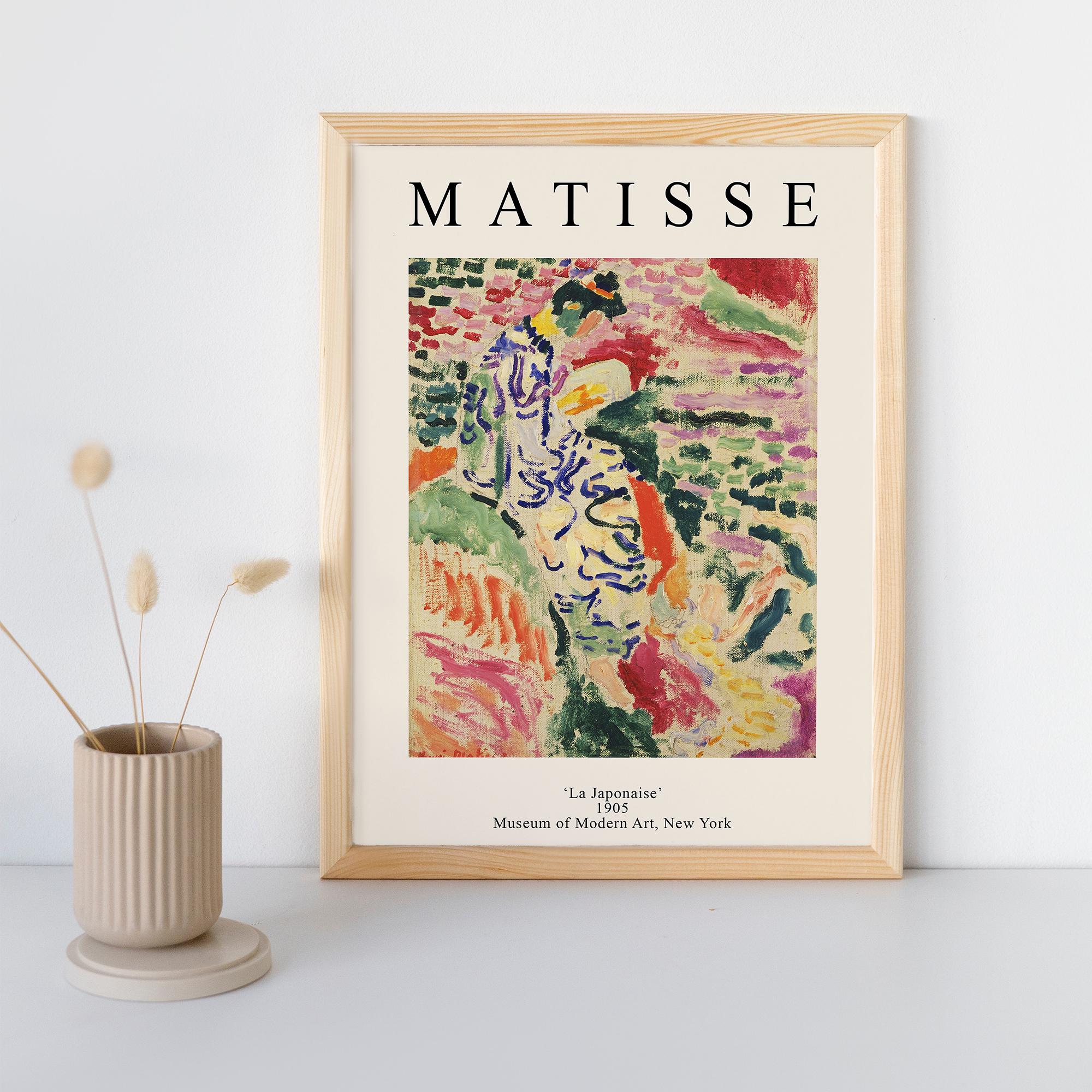 Matisse 'La Japonaise' Poster - Premium Framed Wall Art, Museum-Quality Print, Sustainable Paper, Available in Multiple Sizes & Colors