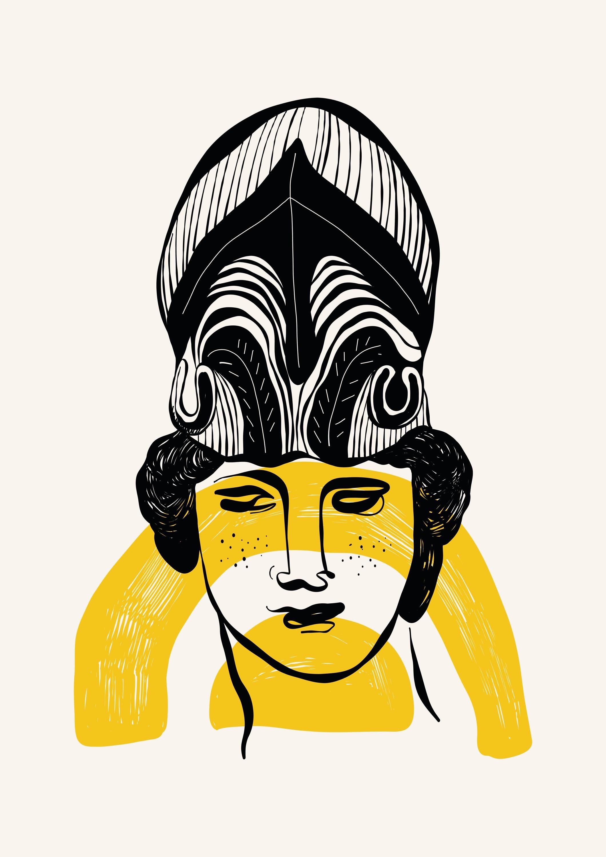 Modern Athena Art Print - Premium Framed Poster, Museum-Quality Paper, Sustainable Materials, Ready-to-Hang - Perfect Wall Decor