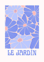 Le Jardin Floral Poster - Museum-Quality Art with Durable Pine Frame, Shatterproof Plexiglass, Eco-Friendly Paper, Ready to Hang